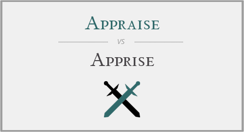 کاربرد و تفاوت appraise / apprise