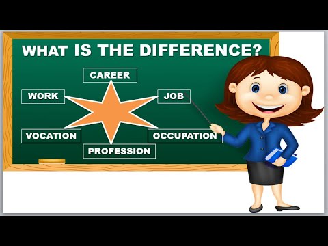 تفاوت work , job و occupation