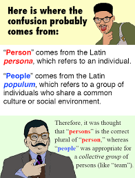 کاربرد و تفاوت Person Persons People