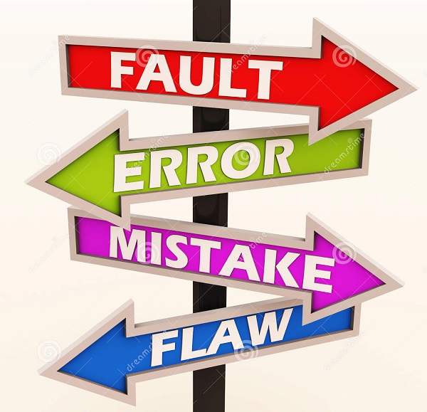 کاربرد و تفاوت defect / fault / flaw